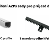 Rozšíření AZPs sady pro průjezd do 5 m (1 m hřebene a 1 m C profilu)